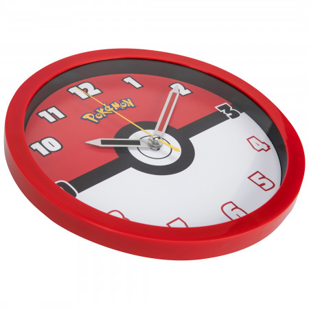 Pokemon Pokeball Red Frame 10" Wall Clock